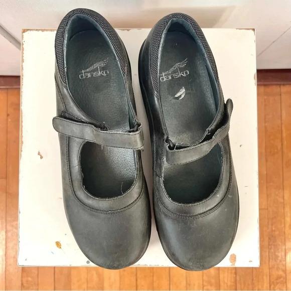 Dansko Loafer Chunky Mary Jane Shoe Oiled Leather Comfort Work Shoe W 41/10.5 - Picture 4 of 9